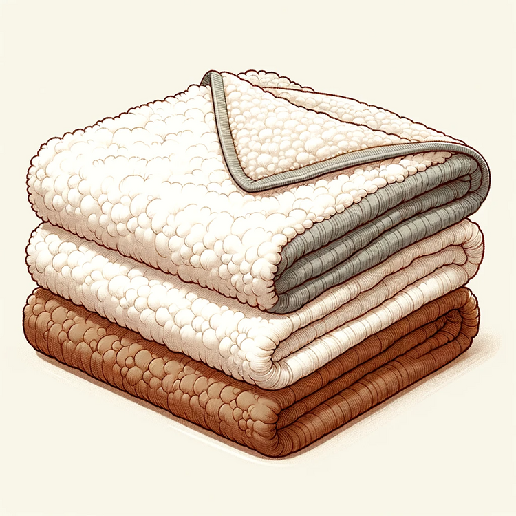 Baby blanket made of muslin and fleece: A practical combination for parents
