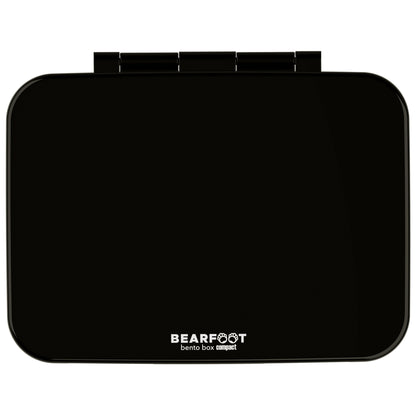 Lunch box with compartments, lightweight & leakproof – Black