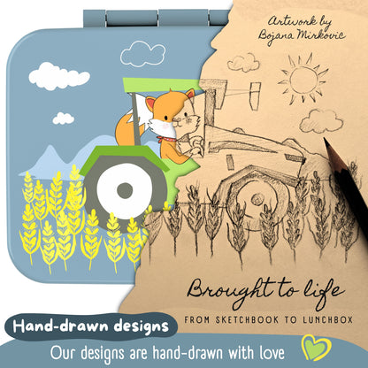 Lunch box with compartments, lightweight & leakproof – Tractor