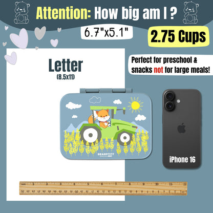 Lunch box with compartments, lightweight & leakproof – Tractor