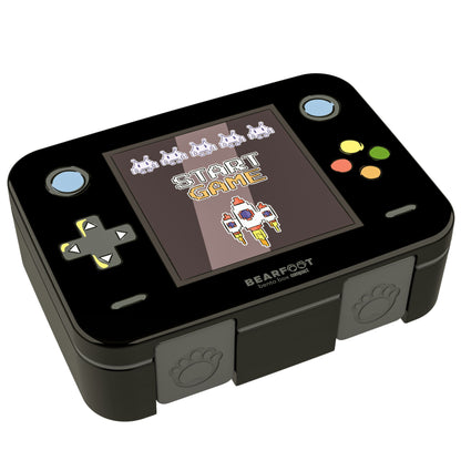 Lunch box with compartments, lightweight & leakproof – Black Gaming