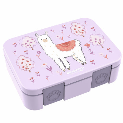 Lunch box with compartments, lightweight & leakproof – Purple Llama