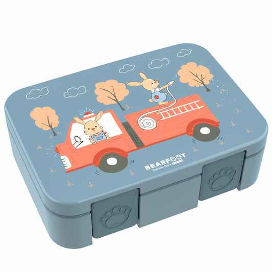 Lunch box with compartments, lightweight & leakproof – Fire Truck
