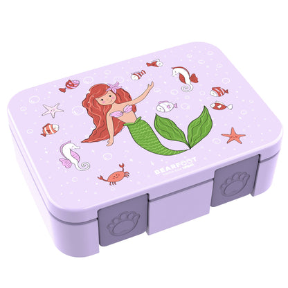 Lunch box with compartments, leakproof – Purple Mermaid